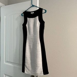 Calvin Klein Black and White Dress